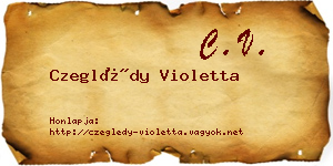Czeglédy Violetta névjegykártya
